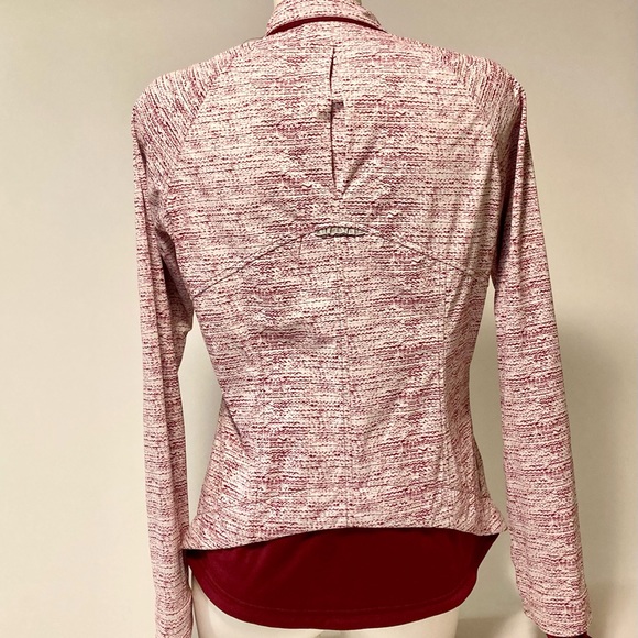 Mondetta Burgundy White Polyester Windbreaker Jacket size M - Picture 8 of 13